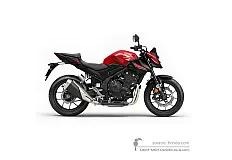 Decals for Honda CB500 HORNET 2025 - Red • Honda OEM Decals