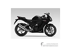 Decals for Honda CBR300R 2015 - Black • Honda OEM Decals
