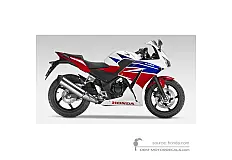 Aufkleber für Honda CBR300R 2015 - Weiss • Honda OEM-Aufkleber