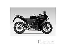 Stickers voor Honda CBR500R 2013 - Zwart • Honda OEM Stickers