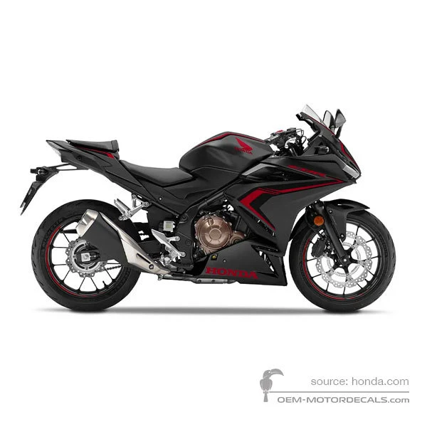 Naklejki do Honda CBR500R 2019 - Szary • Honda Naklejki OEM