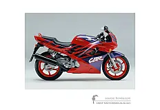 Decals for Honda CBR600F HURRICANE 1993 - Red • Honda OEM Decals