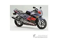 Stickers voor Honda CBR600F HURRICANE 1994 - Zwart • Honda OEM Stickers