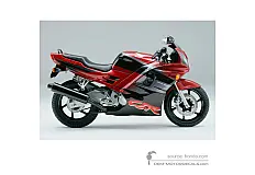 Stickers voor Honda CBR600F HURRICANE 1994 - Rood • Honda OEM Stickers