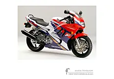 Autocollants pour Honda CBR600F HURRICANE 1995 - Blanc • Honda Autocollants OEM