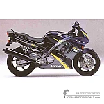 Honda CBR600F HURRICANE 1996 - Negro