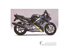 Naklejki do Honda CBR600F HURRICANE 1996 - Czarny • Honda Naklejki OEM