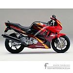 Honda CBR600F HURRICANE 1996 - Negro Rojo
