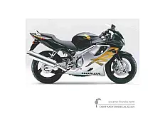 Adesivi per Honda CBR600F HURRICANE 1999 - Nero • Honda Adesivi OEM