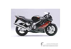 Autocollants pour Honda CBR600F HURRICANE 2000 - Noir • Honda Autocollants OEM