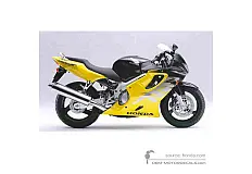 Adesivi per Honda CBR600F HURRICANE 2000 - Nero Giallo • Honda Adesivi OEM