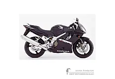 Naklejki do Honda CBR600F HURRICANE 2005 - Czarny • Honda Naklejki OEM