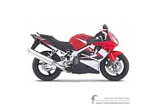 Naklejki do Honda CBR600F HURRICANE 2005 - Czerwony • Honda Naklejki OEM
