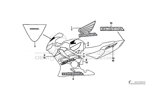 Honda CBR600F HURRICANE 2005 - Argent