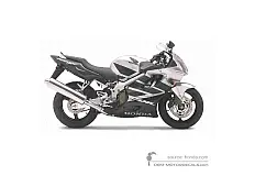 Autocollants pour Honda CBR600F HURRICANE 2006 - Argent • Honda Autocollants OEM