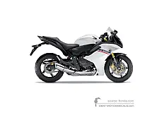 Decals for Honda CBR600F HURRICANE 2012 - White • Honda OEM Decals