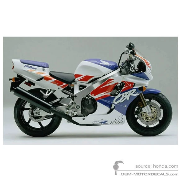 Pegatinas para Honda CBR900RR 1992 - Blanco • Honda Pegatinas OEM
