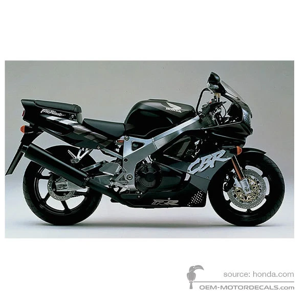 Pegatinas para Honda CBR900RR 1992 - Negro • Honda Pegatinas OEM