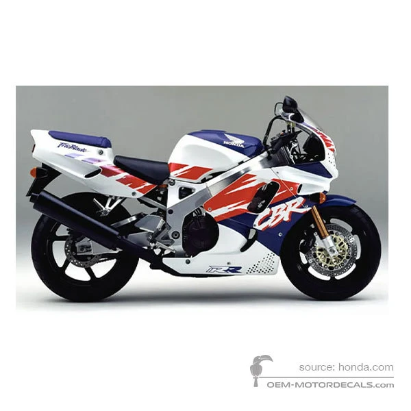 Stickers voor Honda CBR900RR 1993 - Wit • Honda OEM Stickers