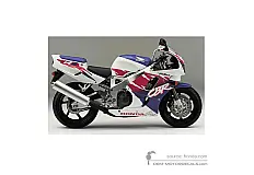 Autocollants pour Honda CBR900RR 1994 - Blanc • Honda Autocollants OEM