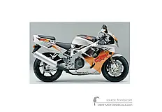 Decals for Honda CBR900RR 1994 - Silver Urban Tiger • Honda OEM Decals