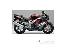Pegatinas para Honda CBR900RR 1995 - Negro • Honda Pegatinas OEM