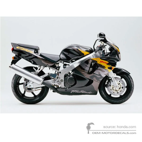 Decals for Honda CBR900RR 1996 - Black • Honda OEM Decals