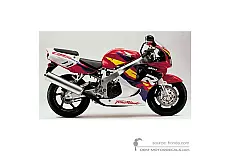 Stickers voor Honda CBR900RR 1996 - Rood • Honda OEM Stickers