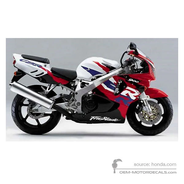 Aufkleber für Honda CBR900RR 1997 - Weiss • Honda OEM-Aufkleber