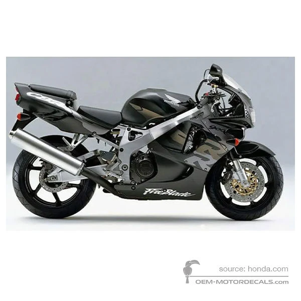 Decals for Honda CBR900RR 1997 - Black • Honda OEM Decals