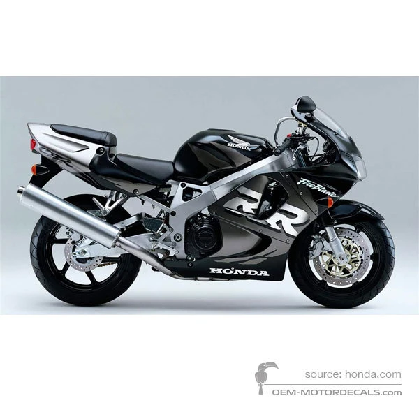 Decals for Honda CBR900RR 1998 - Black • Honda OEM Decals