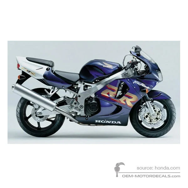Stickers voor Honda CBR900RR 1999 - Blauw • Honda OEM Stickers