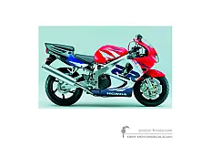 Decals for Honda CBR900RR 1999 - Red • Honda OEM Decals