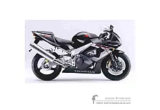 Adesivi per Honda CBR900RR 2000 - Nero • Honda Adesivi OEM