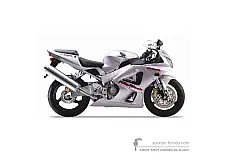 Autocollants pour Honda CBR900RR 2001 - Argent • Honda Autocollants OEM