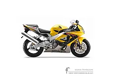 Decals for Honda CBR900RR 2001 - Yellow • Honda OEM Decals