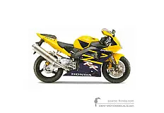 Decals for Honda CBR900RR 2002 - Yellow • Honda OEM Decals