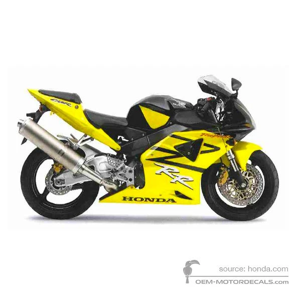 Pegatinas para Honda CBR900RR 2003 - Amarillo • Honda Pegatinas OEM