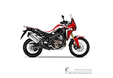 Pegatinas para Honda CRF1000 AFRICA TWIN 2016 - Rojo • Honda Pegatinas OEM