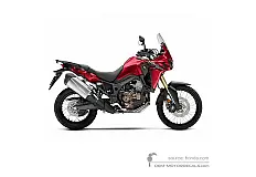 Stickers voor Honda CRF1000 AFRICA TWIN 2017 - Rood • Honda OEM Stickers
