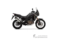 Autocollants pour Honda CRF1000L AFRICA TWIN 2018 - Noir • Honda Autocollants OEM