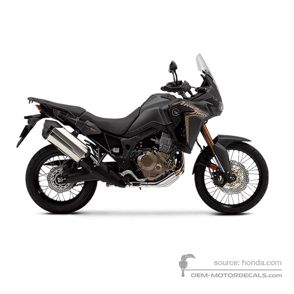 Adesivi per Honda CRF1000L AFRICA TWIN 2018 - Nero • Honda Adesivi OEM