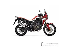Stickers voor Honda CRF1000 AFRICA TWIN 2018 - Rood • Honda OEM Stickers