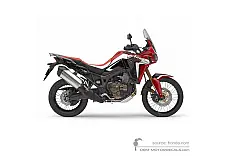 Stickers voor Honda CRF1000 AFRICA TWIN 2018 - Rood • Honda OEM Stickers
