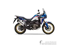 Stickers voor Honda CRF1000 AFRICA TWIN 2019 - Blauw • Honda OEM Stickers