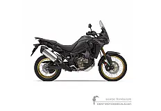 Autocollants pour Honda CRF1000 AFRICA TWIN 2019 - Noir • Honda Autocollants OEM