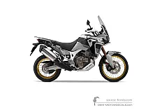 Pegatinas para Honda CRF1000 AFRICA TWIN Adventure Sports 2019 - Plata • Honda Pegatinas OEM