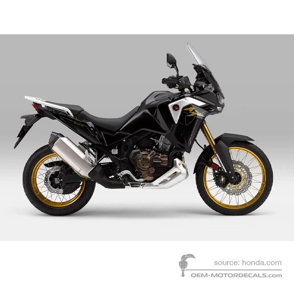 Aufkleber für Honda CRF1100 AFRICA TWIN ADVENTURE SPORTS 2021 - Schwarz • Honda OEM-Aufkleber
