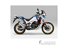 Pegatinas para Honda CRF1100 AFRICA TWIN ADVENTURE SPORTS 2020 - Blanco • Honda Pegatinas OEM