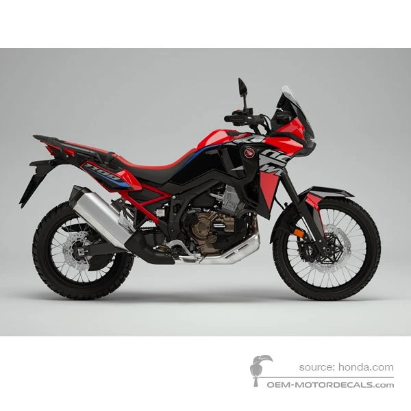 Aufkleber für Honda CRF1100 AFRICA TWIN 2022 - Rot • Honda OEM-Aufkleber